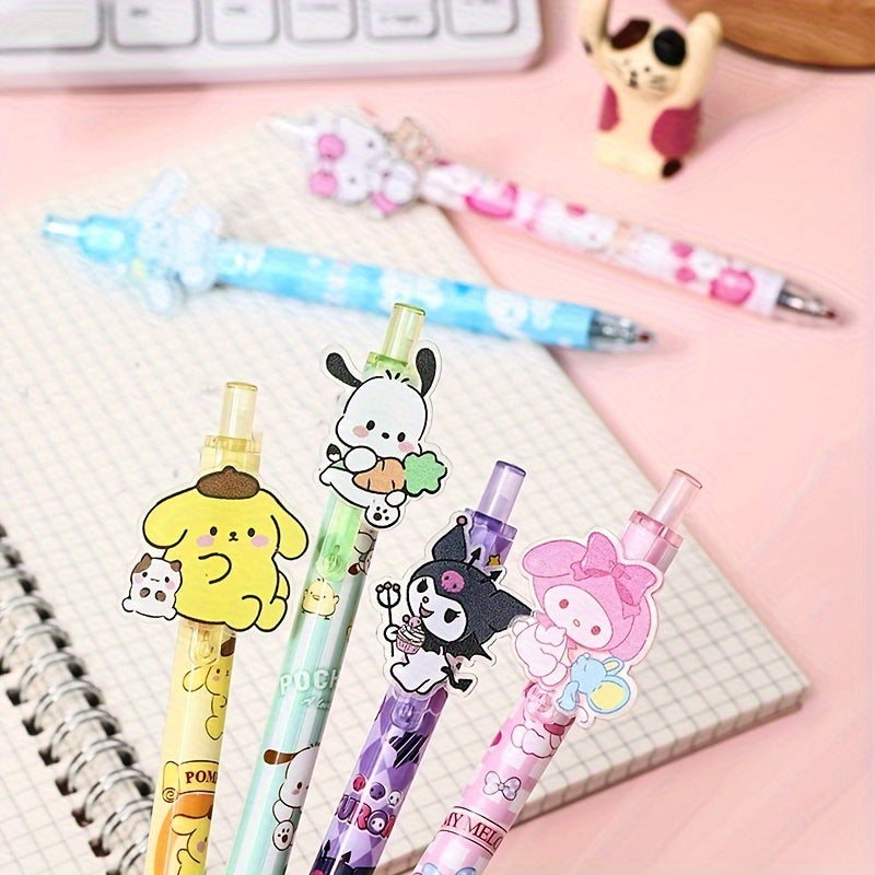 [Sanrio Gel Pens] 48pcs Sanrio Gel Pen Set - Retractable Medium Point Acrylic Pens - Hello Kitty, Kuromi, My Melody & More - Office and School Supplies