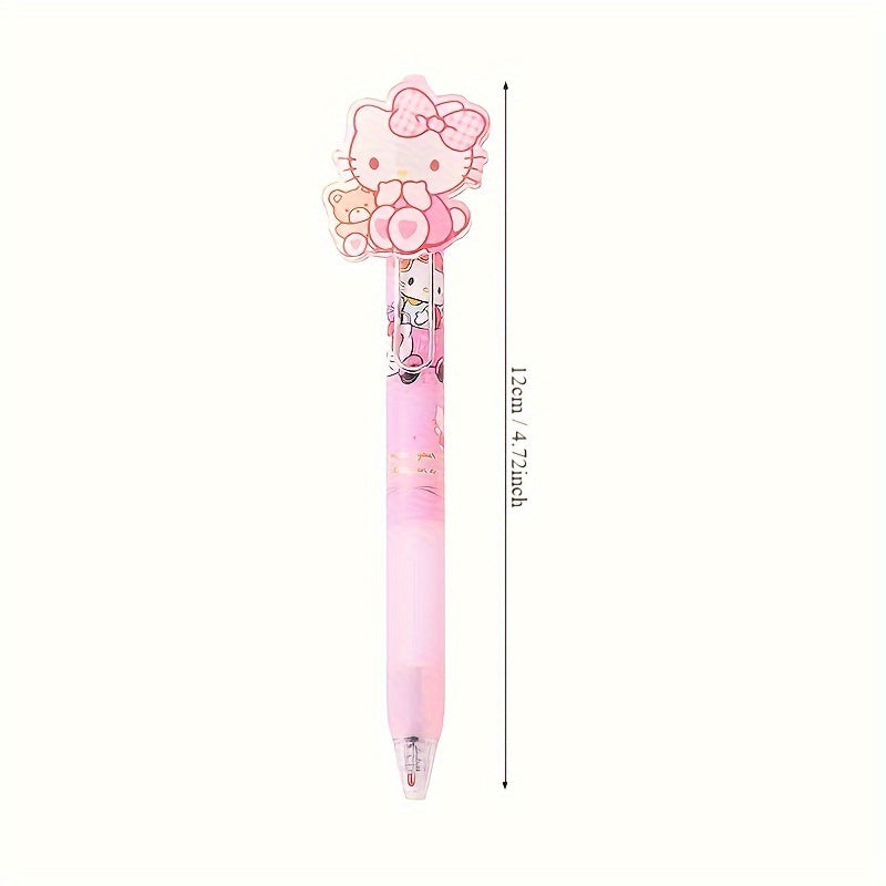 [Sanrio Gel Pens] 48pcs Sanrio Gel Pen Set - Retractable Medium Point Acrylic Pens - Hello Kitty, Kuromi, My Melody & More - Office and School Supplies