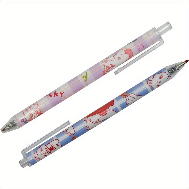 12pcs Rabbits Carrots Gel Pen Cute Cartoon Pens Retractable Printing Pen Black Ink for Students Office School ply, Ink Gel Pens, Cute Pens Bulk, Needle Tip Pens, Fancy Pen, School Pens, Note Taking Pens, Retractable Gel Pens, Retractable Pen, Bulk Gel