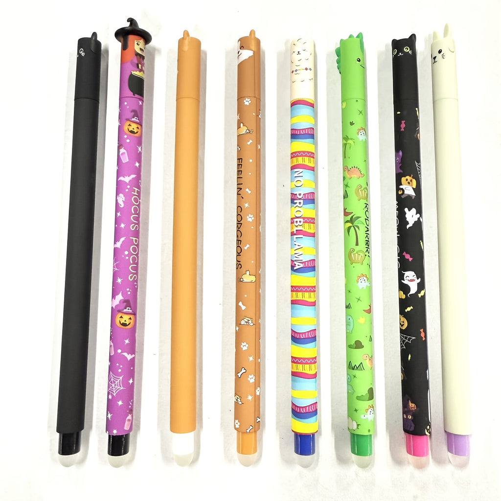 21pcs Erasable Pen Set, Random Styles, 0.7mm Refills, Office Supplies, Writing Tools, Replaceable Ink Cartridges, Multiple Colors Included (Old & New Models)