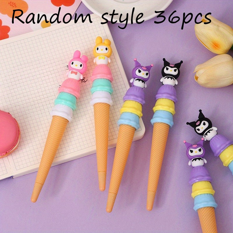 36pcs Sanrio Neutral Pen Learning Office Efficient Cute Gel Pen Student Stationery Wholesale Gift Kulomi, Pens for Writing, Pens for Journaling, Journaling Tools, Writing Essentials, Playful Pens, Stylish Pens, Fine Tip Pen, Retractable Pen, Multipack