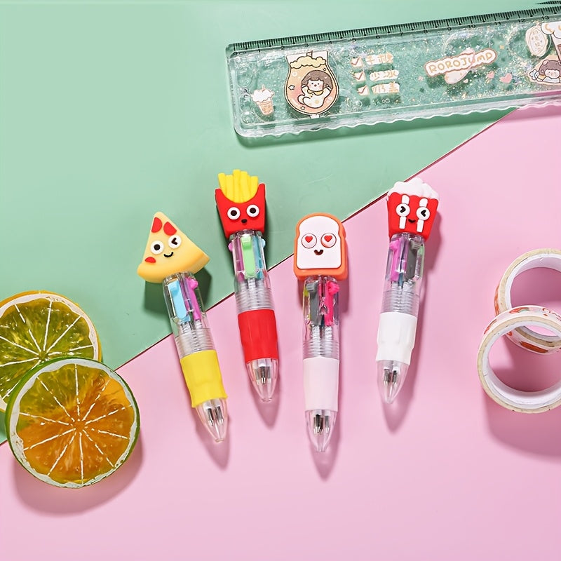 26pcs Colorful Pens in One 4 in 1 Cute Ballpoint Pen Birthday Gift Various Design Cute Pens, Party Gifts, School Various Cute Designs, Classroom Reward Prizes Valentine'S Day Gifts