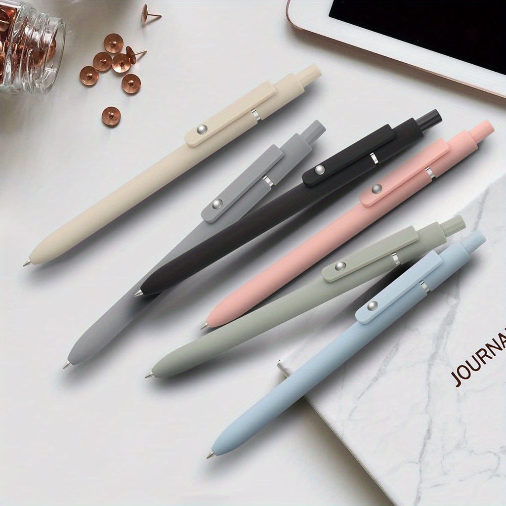 12 Pack Cute Gel Pens, Retractable Quick Dry Gel Ink Pen, Fine Point 0. 5mm Black Ink Rolling Ball Gel Pens, Smooth Writing Aesthetic Pens for Home School Office Supplies, Pastel Gel Pens, Fancy Pens for Women, Pens Set, Cute Pens for, Eraseable Pens,