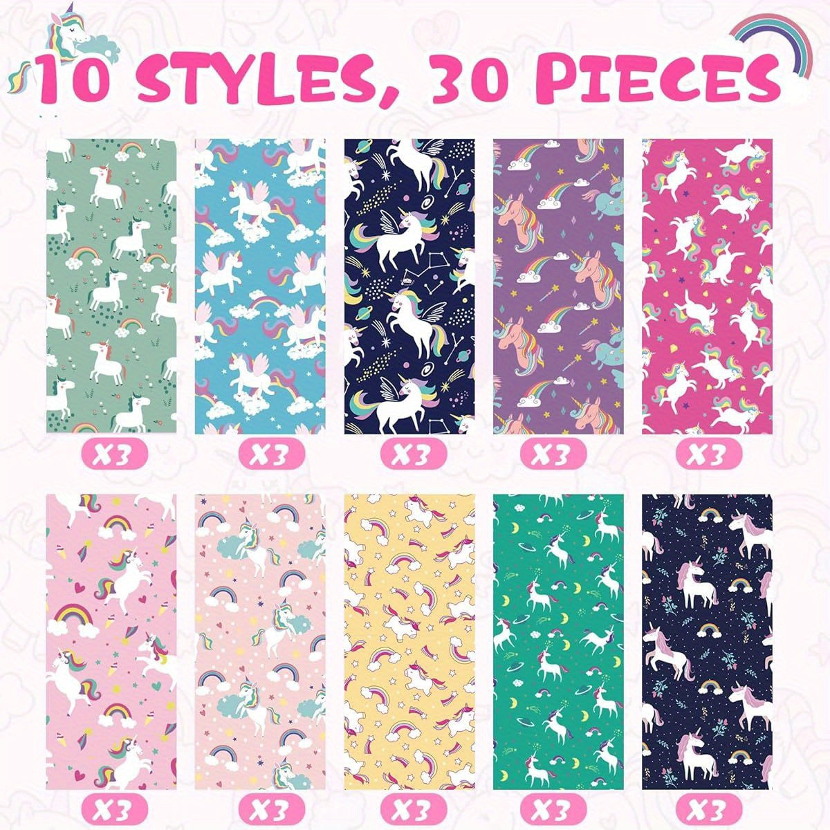 30pcs Unicorn Ballpoint Pens - Cute Cartoon Unicorn Design, 1, 00mm Fine Point, Smooth Writing, Retractable, 10 Unique Designs, Black Ink, Perfect for Journaling, Office Supplies, and Birthday Gifts, Unicorn Gifts, Journaling Essentials, Playful Design,