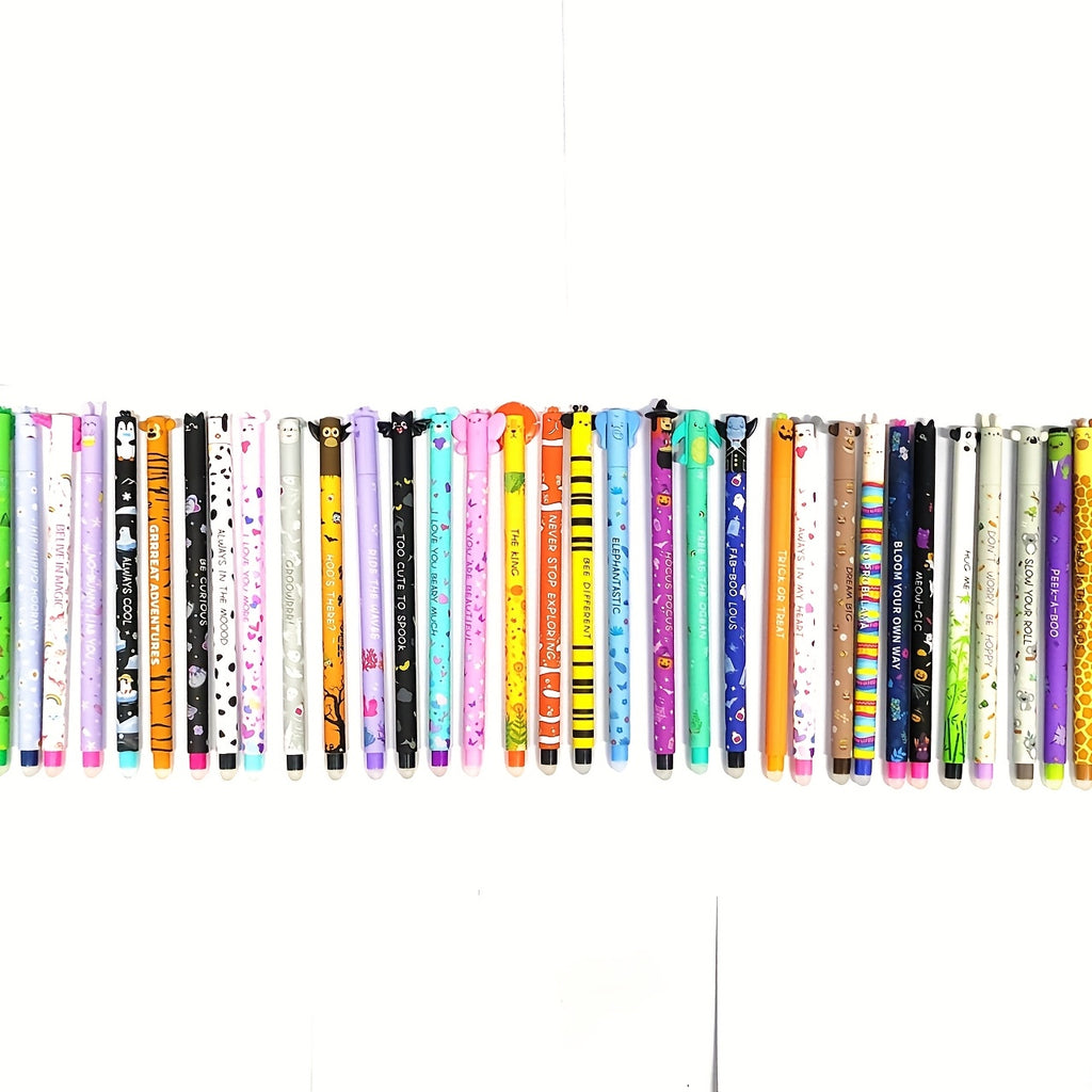 21pcs Erasable Pen Set, Random Styles, 0.7mm Refills, Office Supplies, Writing Tools, Replaceable Ink Cartridges, Multiple Colors Included (Old & New Models)