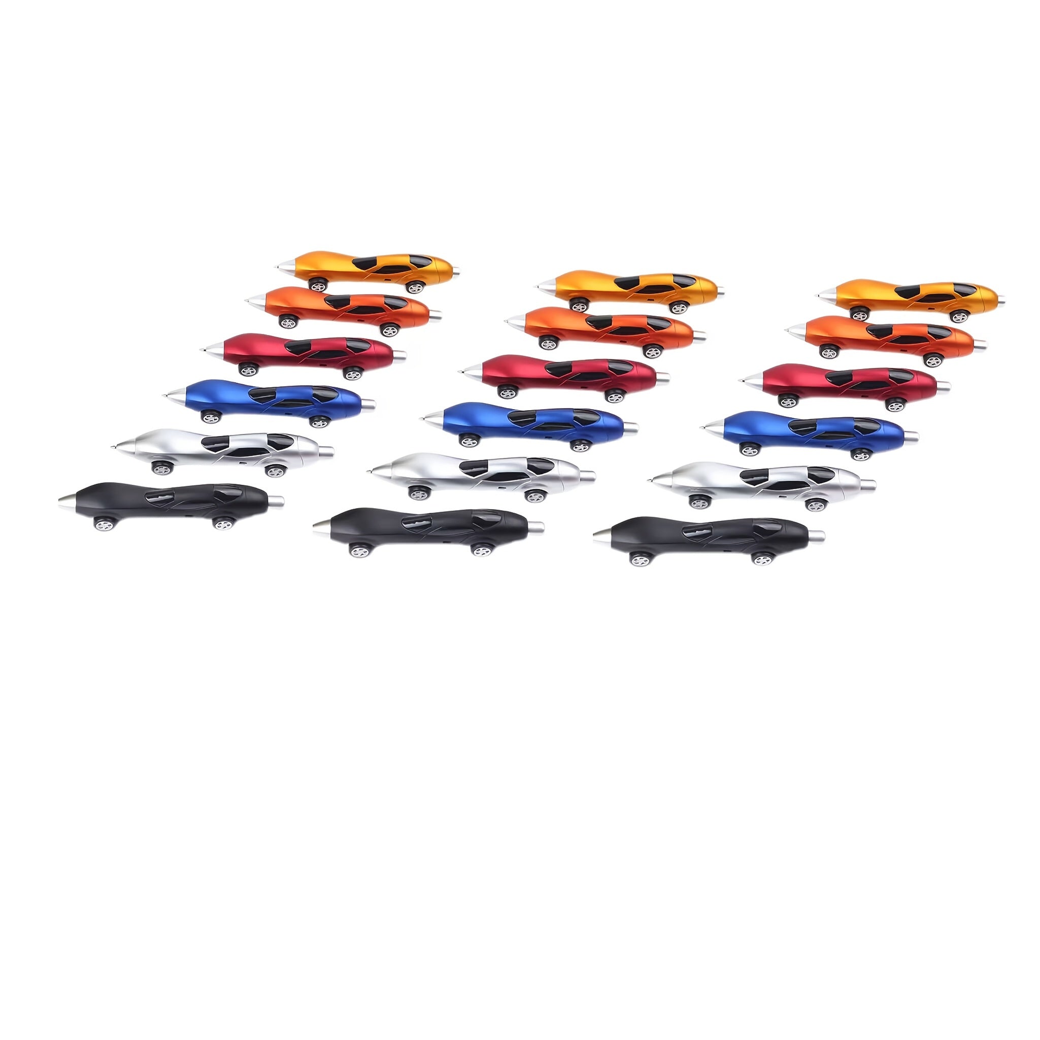 6/12pcs Assorted Retractable Ballpoint Pens - Ergonomic Fine Tip, Vibrant Cartoon/Animals/Fantasy/Superhero Themes, Novelty Racing Design, Durable Plastic Office Stationery & Party Favors for Students, Teachers, Professionals, Retractable Pens, Student