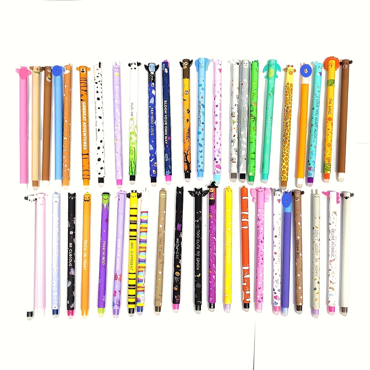21pcs Erasable Pen Set, Random Styles, 0.7mm Refills, Office Supplies, Writing Tools, Replaceable Ink Cartridges, Multiple Colors Included (Old & New Models)