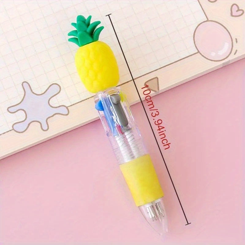 A Set of 20 Cute And Adorable Retractable Ballpoint Pens, Ergonomic Round Pen Body, Medium Nib, PVC Material, Stick Pen Structure, Various Cute Designs, Suitable for School And Office Supplies, Back to School Season