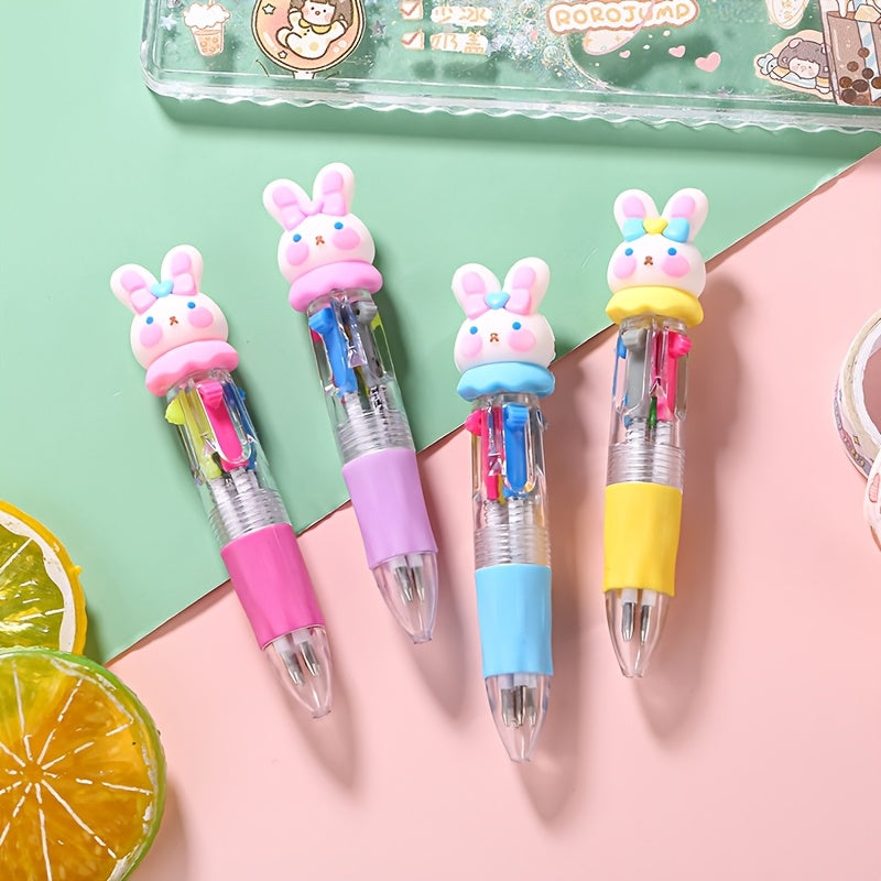 26pcs Colorful Pens in One 4 in 1 Cute Ballpoint Pen Birthday Gift Various Design Cute Pens, Party Gifts, School Various Cute Designs, Classroom Reward Prizes Valentine'S Day Gifts