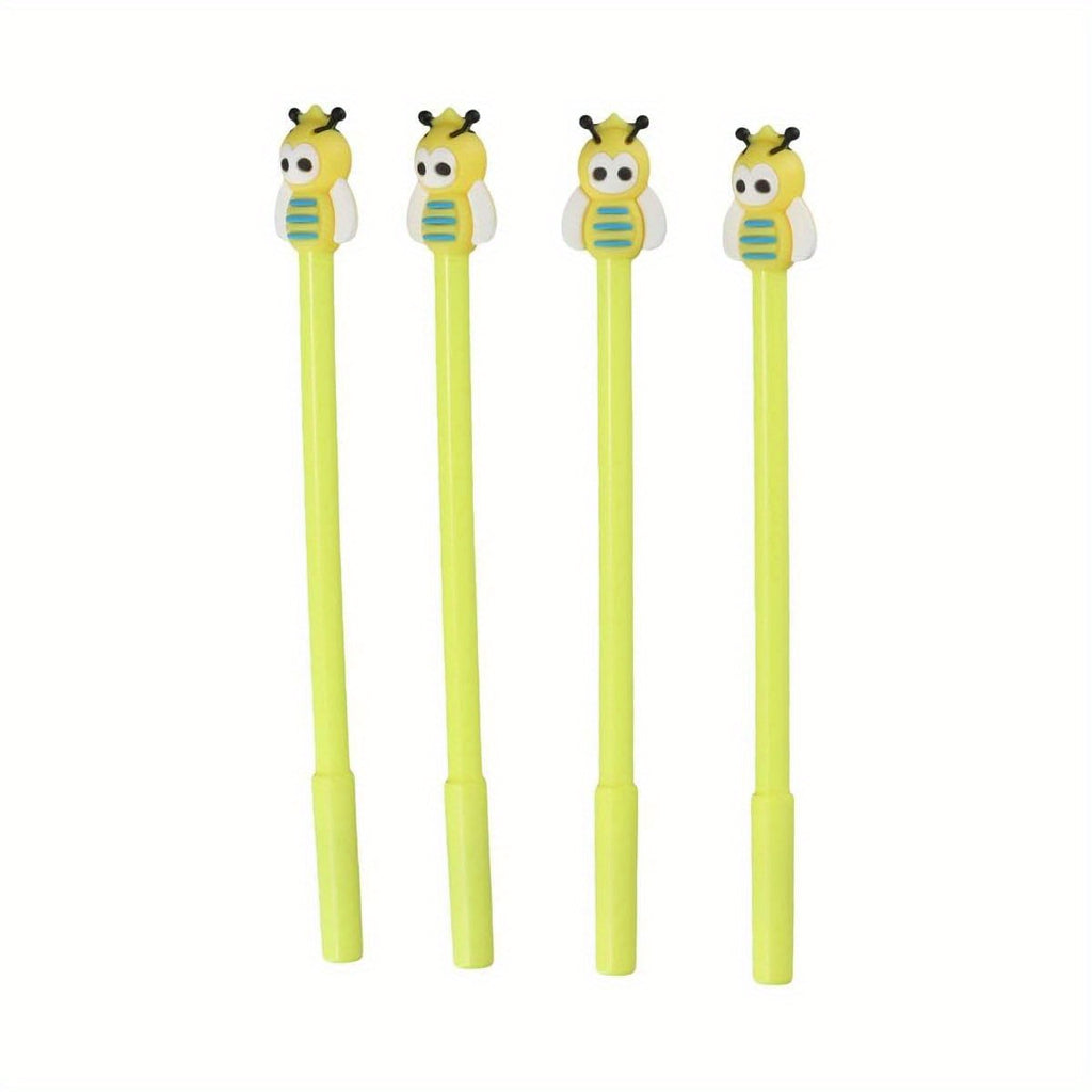 30pcs Creative Bee Rollerball Pen Cute Cartoon Pens Black Ink, Suitable for Great Party Supplies and Gift for Families, Friends, Pens, Pens for Writing High Quality, Personalised Pens, Pens, Fancy Pen, Party Favors, Office Stationery, Fun Design, Playful