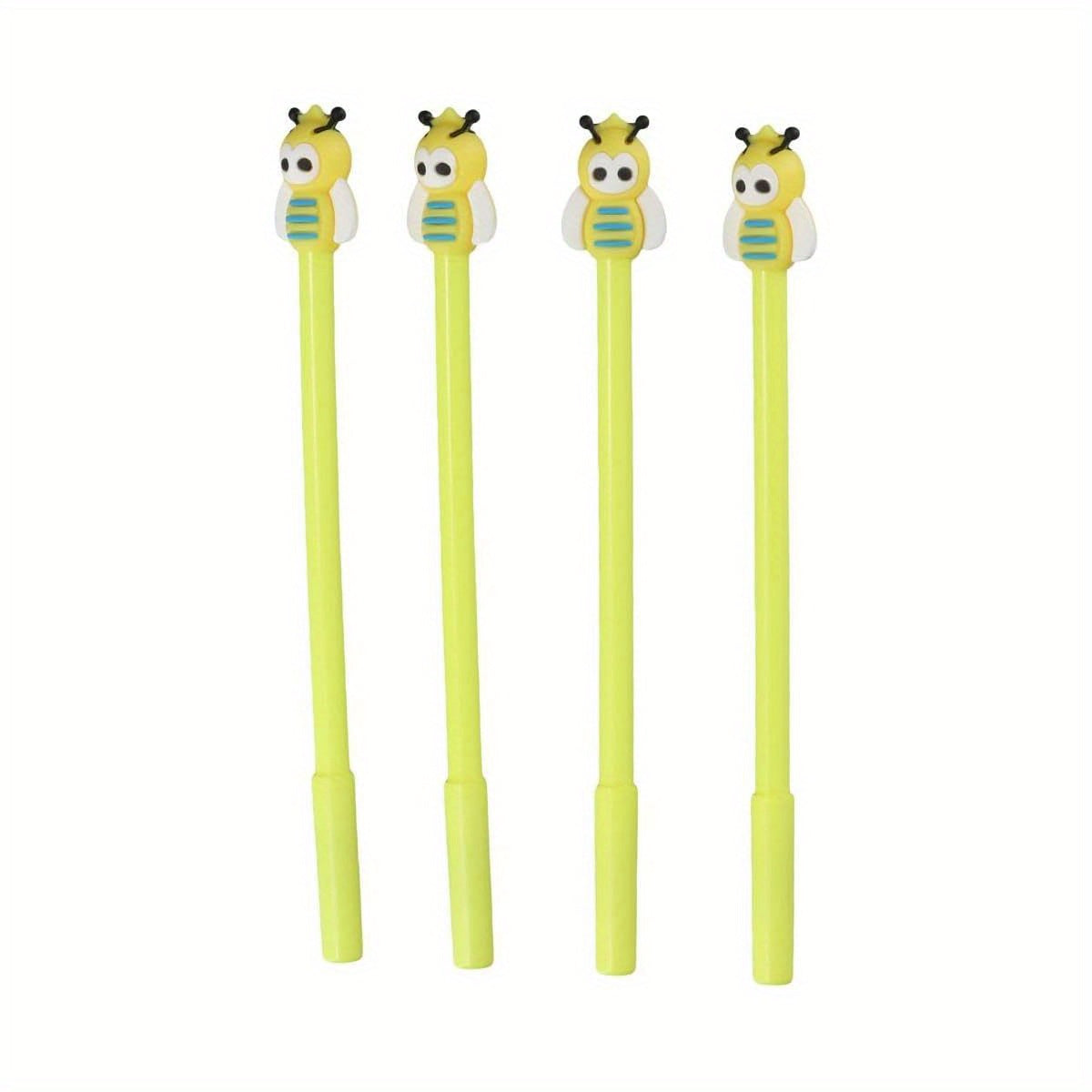30pcs Creative Bee Rollerball Pen Cute Cartoon Pens Black Ink, Suitable for Great Party Supplies and Gift for Families, Friends, Pens, Pens for Writing High Quality, Personalised Pens, Pens, Fancy Pen, Party Favors, Office Stationery, Fun Design, Playful