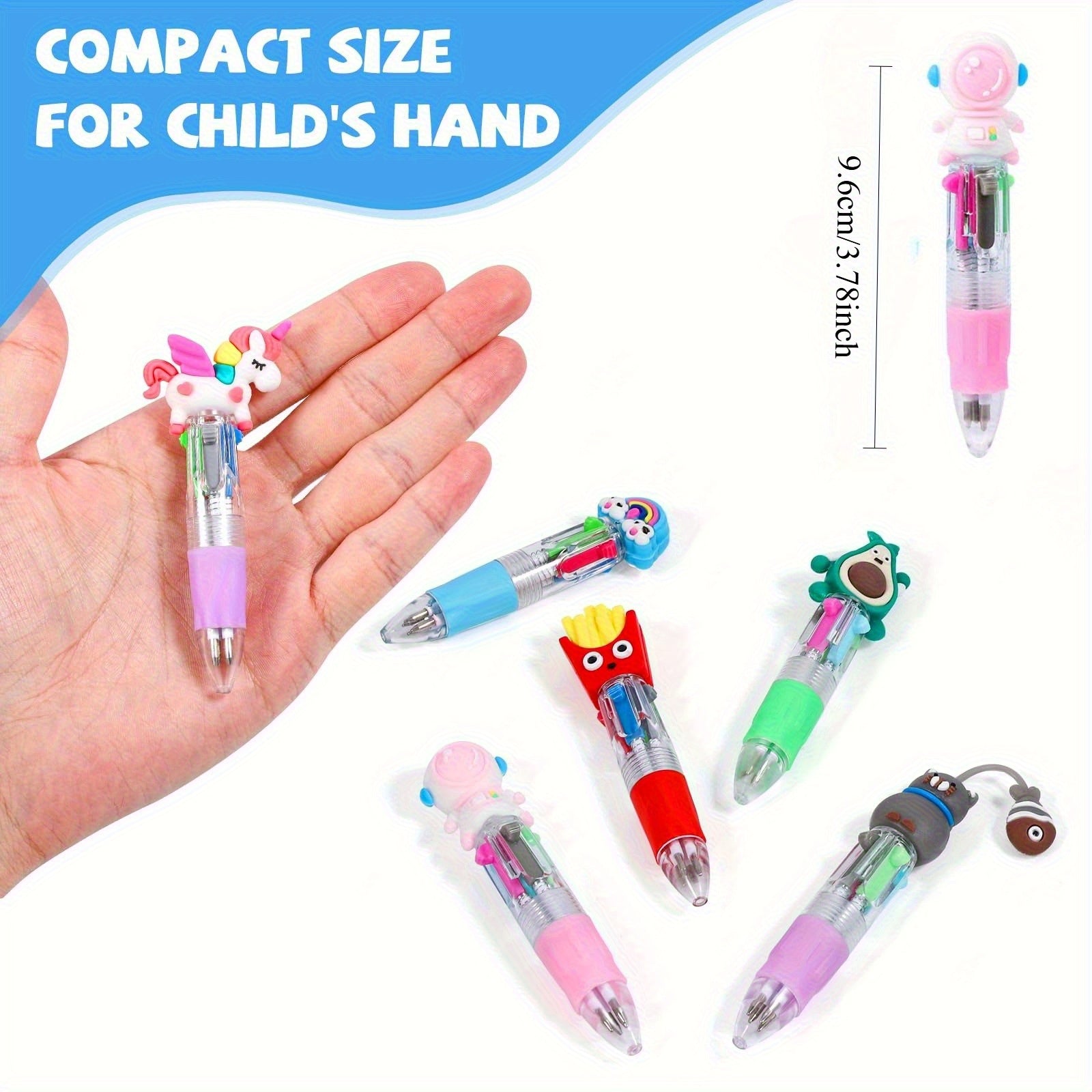 24pcs Mini 4-in-1 Multicolor Retractable Ballpoint Pens - Mini Pen Set with Blue, Red, Black, Green Ink - School Supplies, Classroom Prizes, Holiday Party Giveaways, Year-End Gifts, Christmas Gifts, H