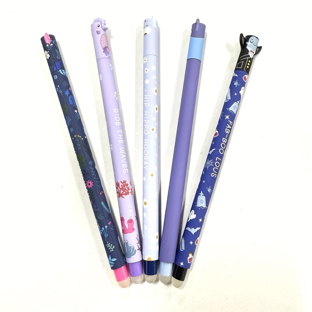 21pcs Erasable Pen Set, Random Styles, 0.7mm Refills, Office Supplies, Writing Tools, Replaceable Ink Cartridges, Multiple Colors Included (Old & New Models)