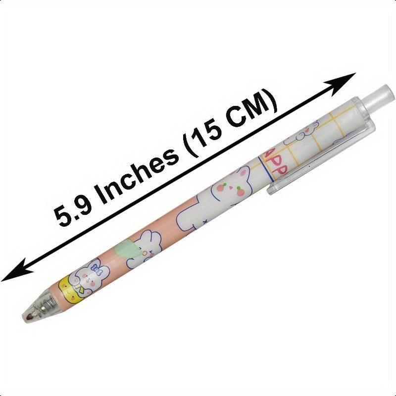 12pcs Rabbits Carrots Gel Pen Cute Cartoon Pens Retractable Printing Pen Black Ink for Students Office School ply, Ink Gel Pens, Cute Pens Bulk, Needle Tip Pens, Fancy Pen, School Pens, Note Taking Pens, Retractable Gel Pens, Retractable Pen, Bulk Gel