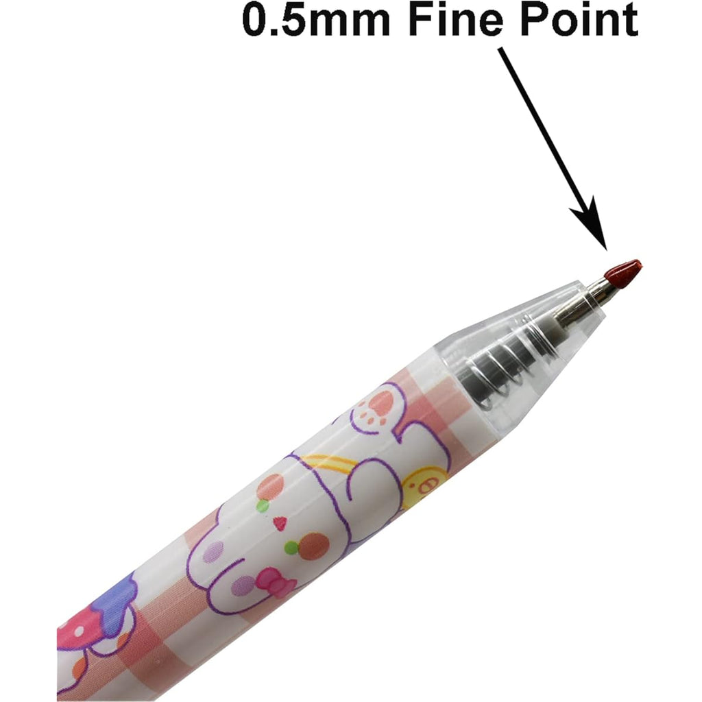 12pcs Rabbits Carrots Gel Pen Cute Cartoon Pens Retractable Printing Pen Black Ink Office Supply, Ink Gel Pens, Cute Pens Bulk, Pen, Needle Tip Pens, Fancy Pen, Office Stationery, Essentials, Fun Design, Playful Stationery, Retractable Mechanism, Durable