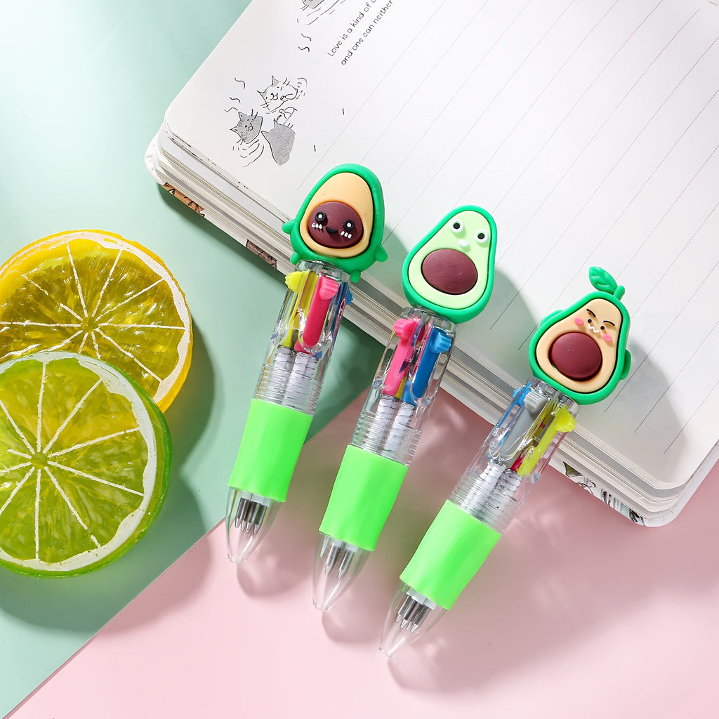 26pcs Colorful Pens in One 4 in 1 Cute Ballpoint Pen Birthday Gift Various Design Cute Pens, Party Gifts, School Various Cute Designs, Classroom Reward Prizes Valentine'S Day Gifts