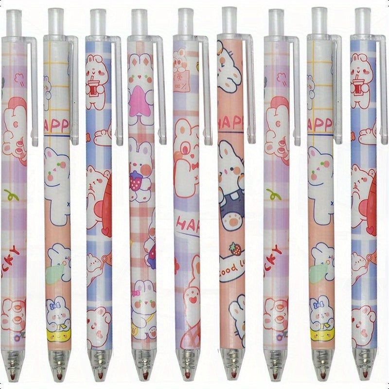 12pcs Rabbits Carrots Gel Pen Cute Cartoon Pens Retractable Printing Pen Black Ink for Students Office School ply, Ink Gel Pens, Cute Pens Bulk, Needle Tip Pens, Fancy Pen, School Pens, Note Taking Pens, Retractable Gel Pens, Retractable Pen, Bulk Gel